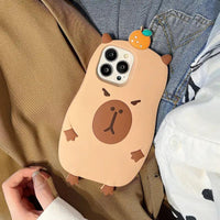 Cute Capybara Air Cushioned Case (For iPhone) - Bear Hugs