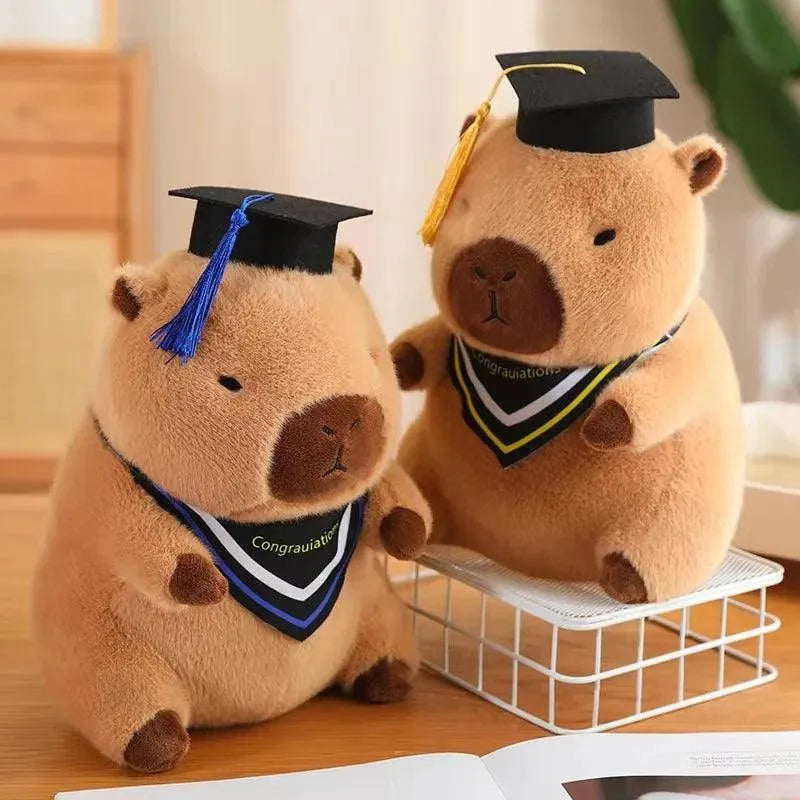 Cute Capybara Graduation Plushies - Bear Hugs