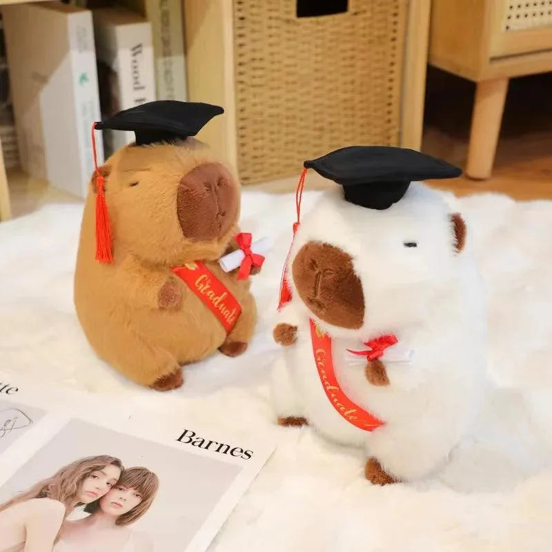 Cute Capybara Graduation Plushies - Bear Hugs