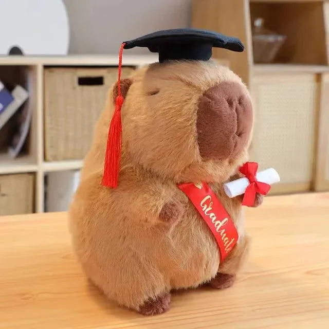 Cute Capybara Graduation Plushies - Bear Hugs