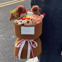 Cute Capybara Plush Bouquet - Bear Hugs