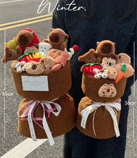 Cute Capybara Plush Bouquet - Bear Hugs