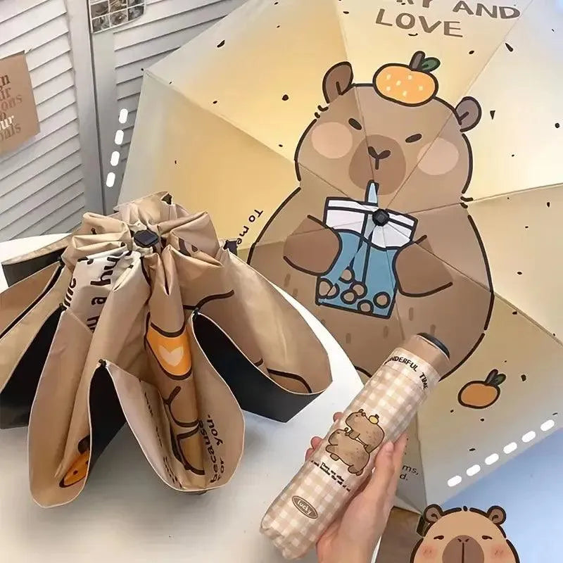 Cute Capybara Style Umbrella - Bear Hugs