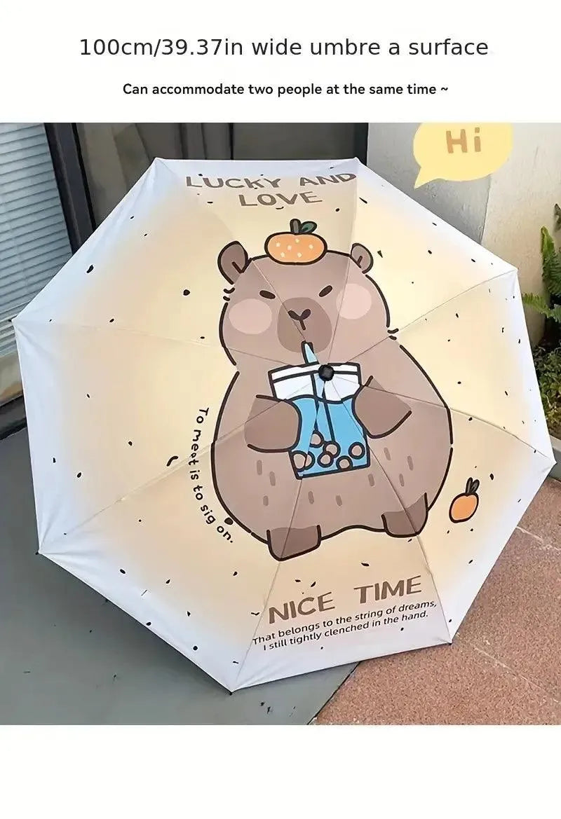 Cute Capybara Style Umbrella - Bear Hugs