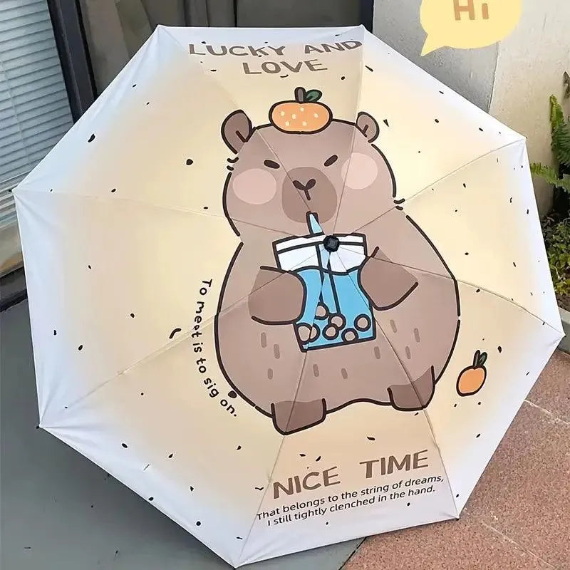 Cute Capybara Style Umbrella - Bear Hugs