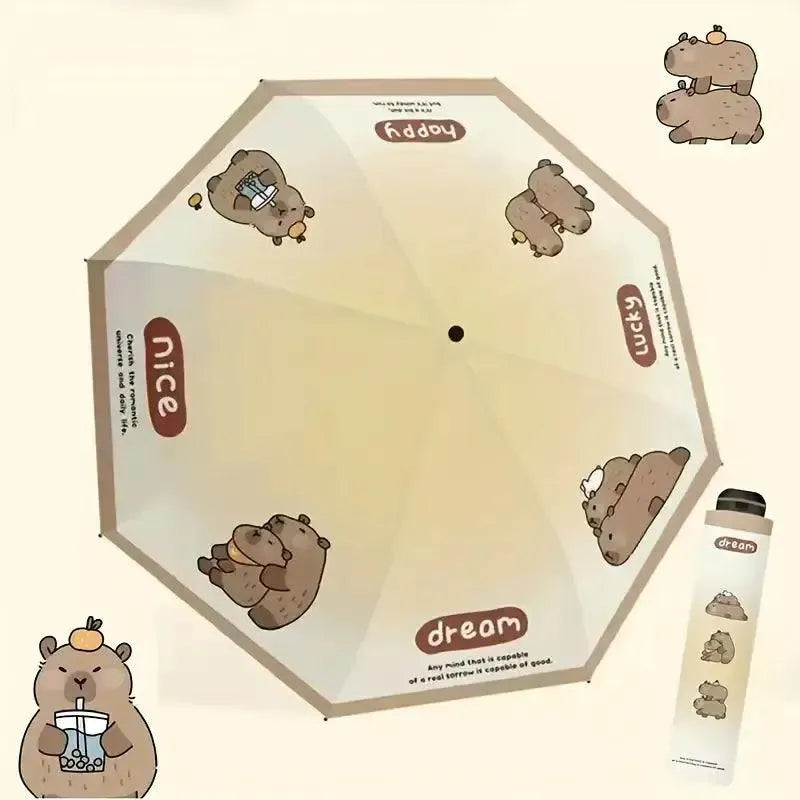 Cute Capybara Style Umbrella - Bear Hugs