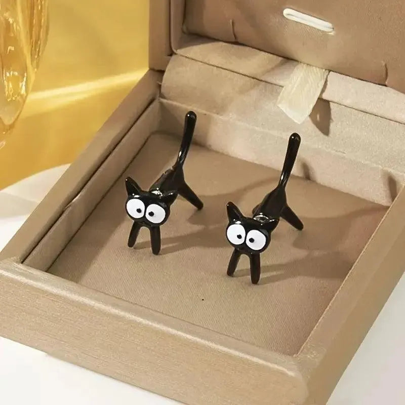 Cute Cartoon Cat Stud Earrings - Bear Hugs