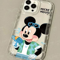 Cute Disney Mickey Minnie Couple Phone Case (For iPhones) - Bear Hugs