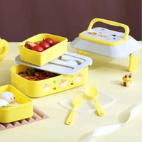 Cute Double Decker Lunch Box - Bear Hugs