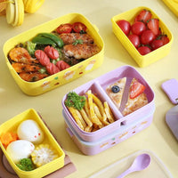 Cute Double Decker Lunch Box - Bear Hugs