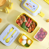 Cute Double Decker Lunch Box - Bear Hugs