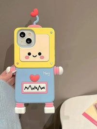 Cute ECG Robot Phone Case (For iPhones) - Bear Hugs