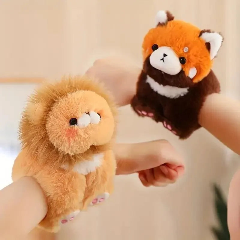 Cute Forest Animal Series Plush Slap-on Bracelet - Bear Hugs