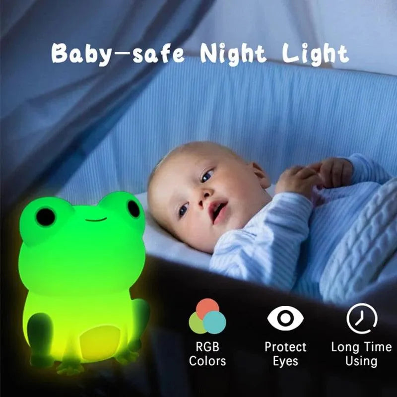 Cute Frog Soft Silicone Lamp - Bear Hugs