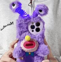 Cute Glowing Lighting Furry Monster Case (For iPhones) - Bear Hugs