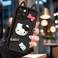 Cute Hello Kitty TPU Phone Case (For iPhones) - Bear Hugs