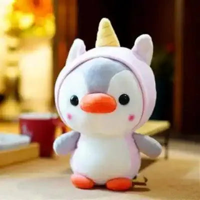 Cute Hooded Penguin Plush Keychain - Bear Hugs