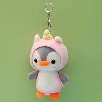 Cute Hooded Penguin Plush Keychain - Bear Hugs