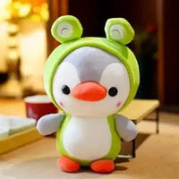 Cute Hooded Penguin Plush Keychain - Bear Hugs