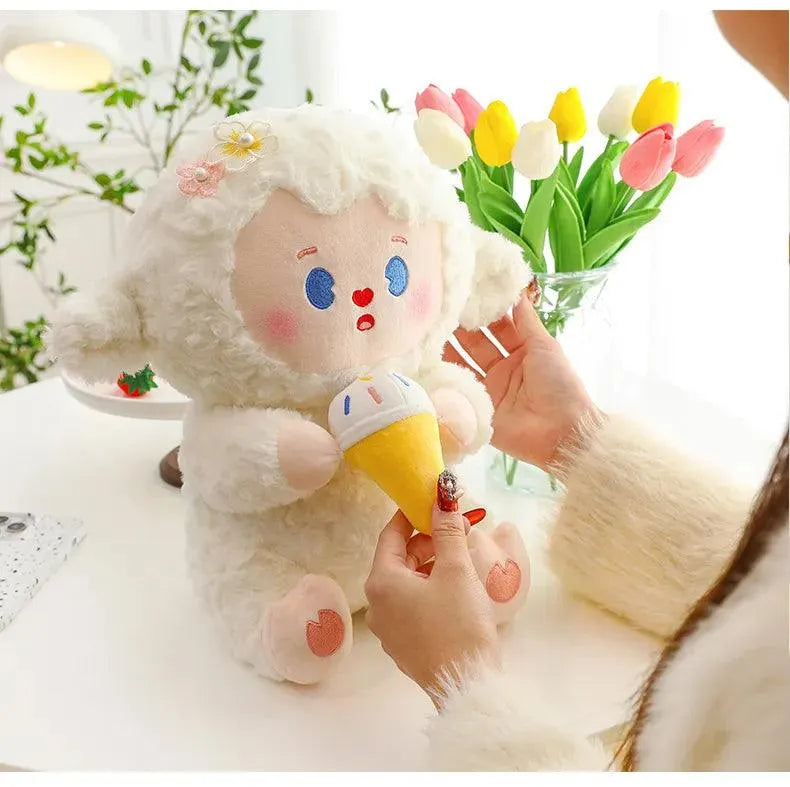 Cute Ice Cream Lamb Doll Plush Toy - Bear Hugs