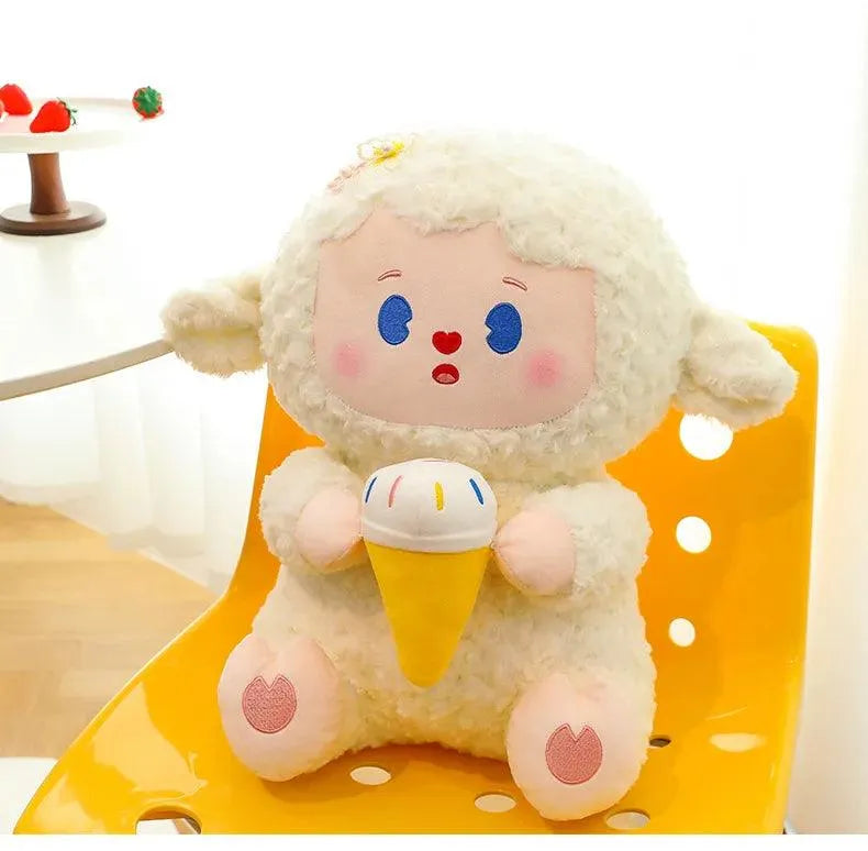 Cute Ice Cream Lamb Doll Plush Toy - Bear Hugs