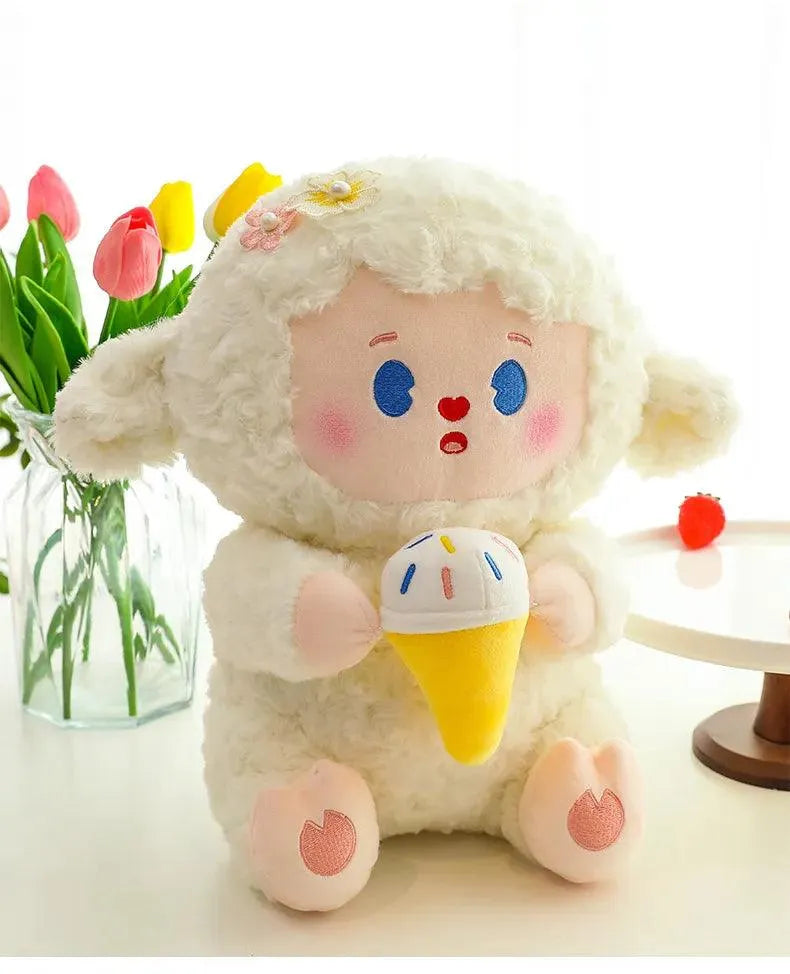 Cute Ice Cream Lamb Doll Plush Toy - Bear Hugs