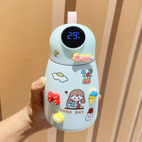 Cute Kawaii Temperature Display Bottle (500 ml) - Bear Hugs