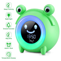 Cute Kids Animal Style Night Light Alarm Clock - Bear Hugs