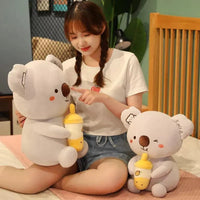 Cute Koala Bear with Boba Tea Cup - Bear Hugs