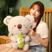 Cute Koala Bear with Boba Tea Cup - Bear Hugs