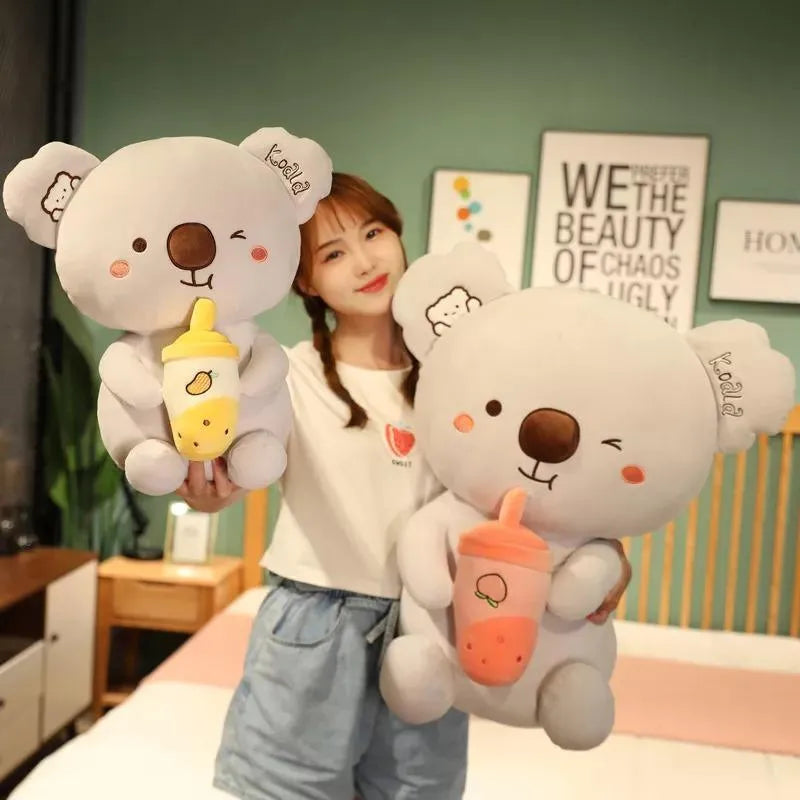 Cute Koala Bear with Boba Tea Cup - Bear Hugs