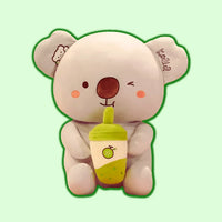 Cute Koala Bear with Boba Tea Cup - Bear Hugs