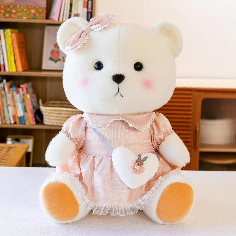 Cute Lady Bear With Heart Bag - Bear Hugs