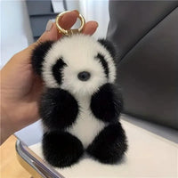 Cute Little Panda Plush Keychain - Bear Hugs