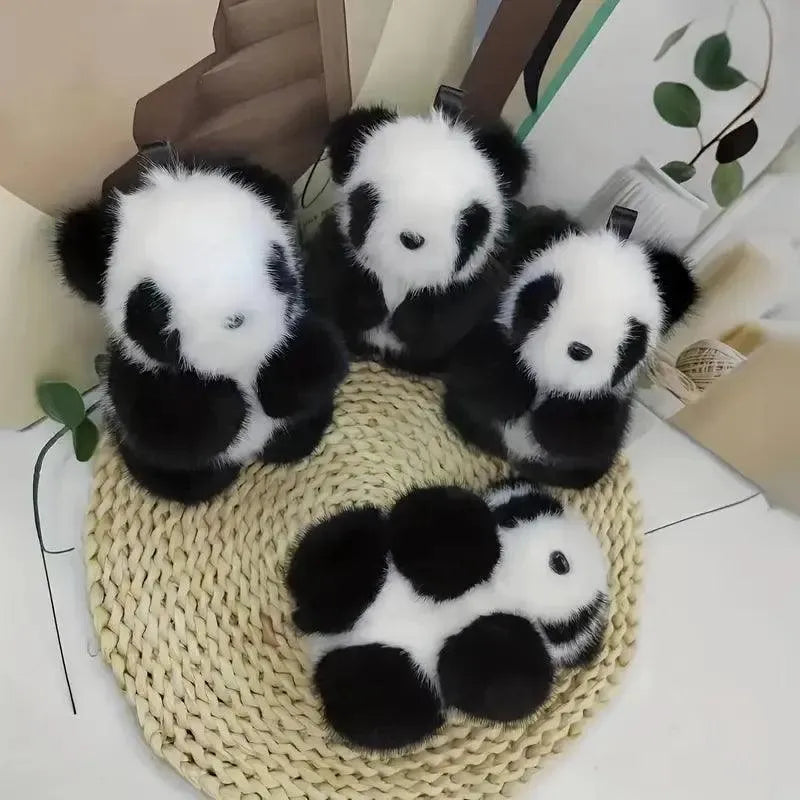 Cute Little Panda Plush Keychain - Bear Hugs