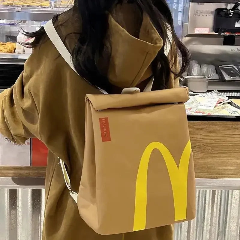 Cute McDonald's Vintage Canvas Backpack - Bear Hugs