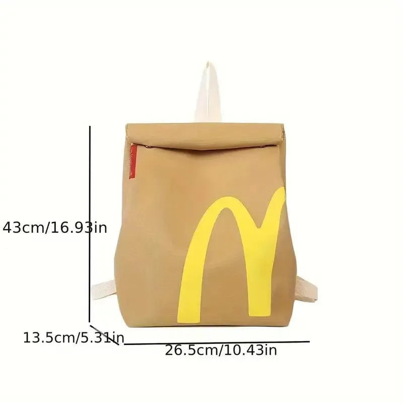 Cute McDonald's Vintage Canvas Backpack - Bear Hugs