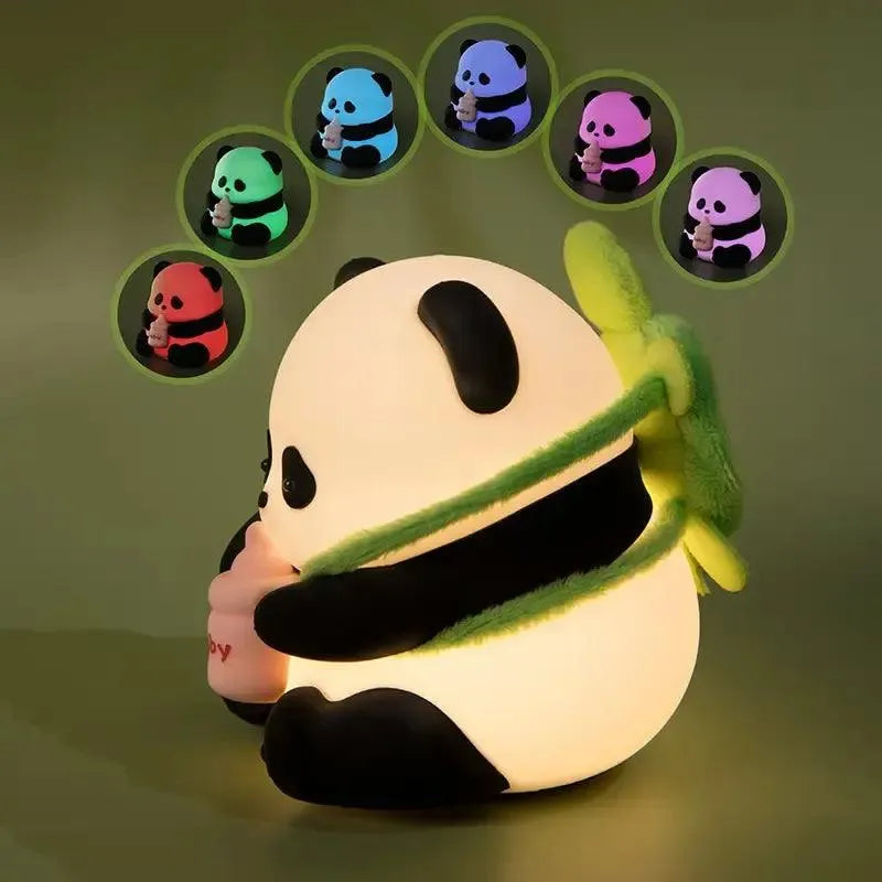 Cute Milk Bottle Panda Rechargeable Night Light - Bear Hugs