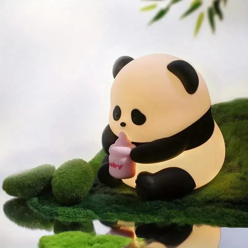 Cute Milk Bottle Panda Rechargeable Night Light - Bear Hugs