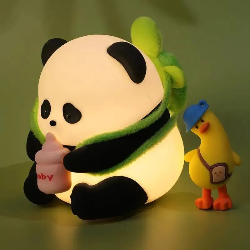 Cute Milk Bottle Panda Rechargeable Night Light - Bear Hugs