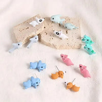 Cute Mini Animals Cartoon Clip Earring Set - Bear Hugs