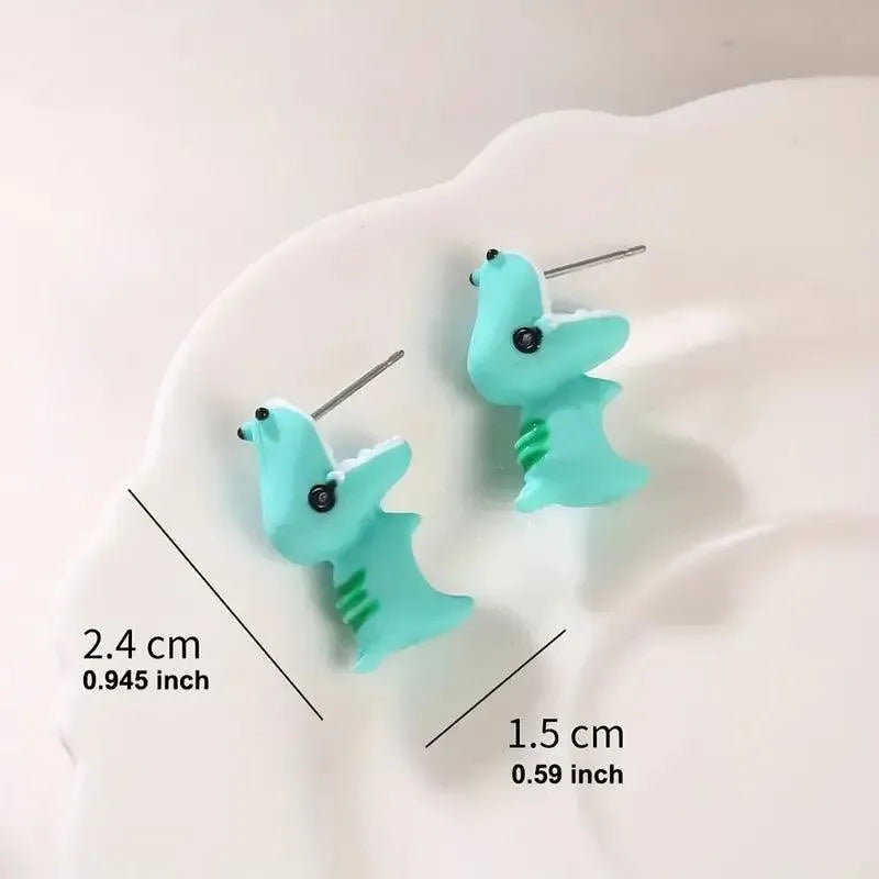 Cute Mini Animals Cartoon Clip Earring Set - Bear Hugs