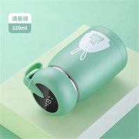 Cute Mini Temperature Display Bottle (320 ml) - Bear Hugs