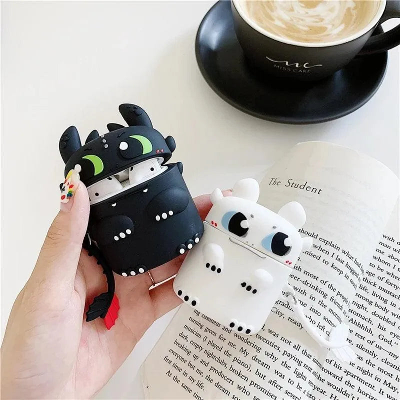 Cute Night Fury Dragon Case (For Airpods) - Bear Hugs