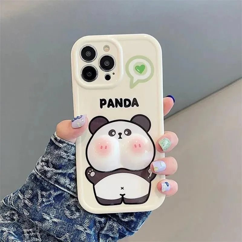 Cute Panda Cheeks Phone Case (For iPhones) - Bear Hugs