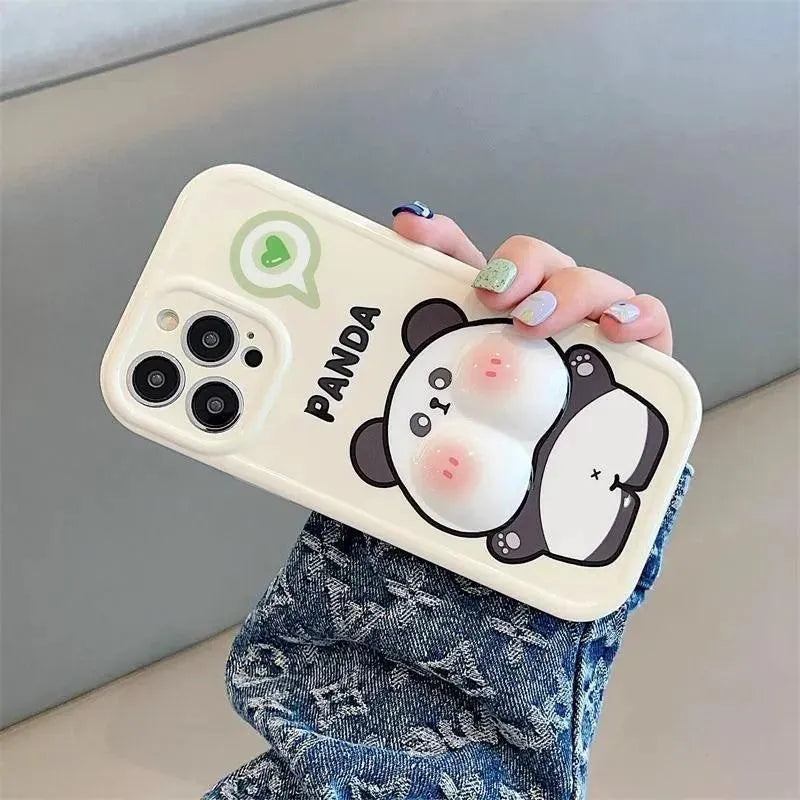 Cute Panda Cheeks Phone Case (For iPhones) - Bear Hugs