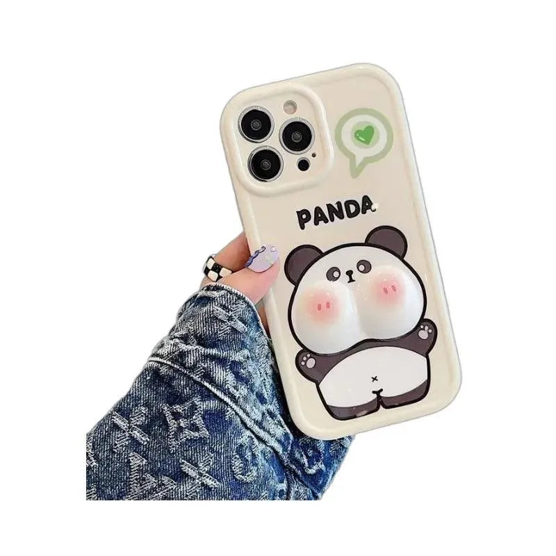 Cute Panda Cheeks Phone Case (For iPhones) - Bear Hugs