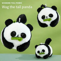 Cute Panda Wagging Tail Keychain - Bear Hugs