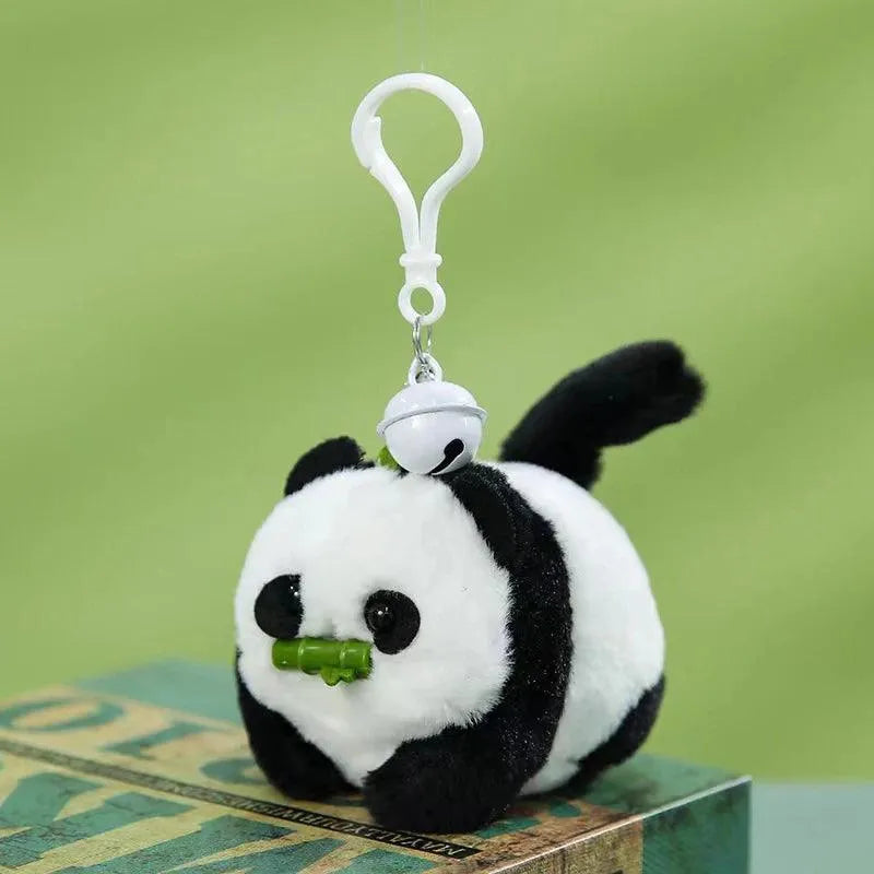 Cute Panda Wagging Tail Keychain - Bear Hugs