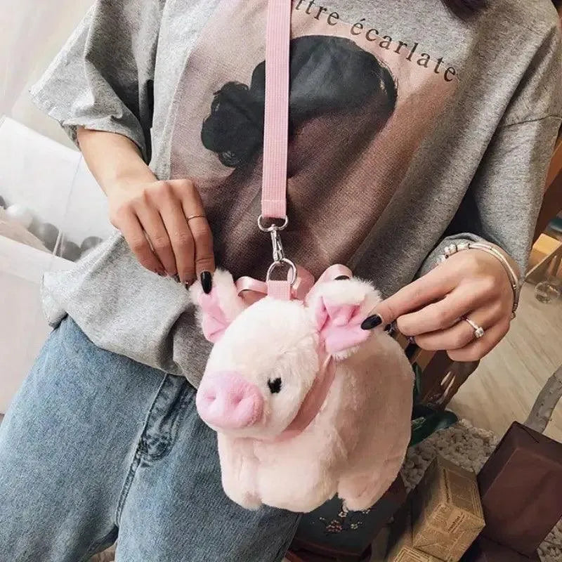 Cute Plush Pig Cross Bodybag - Bear Hugs